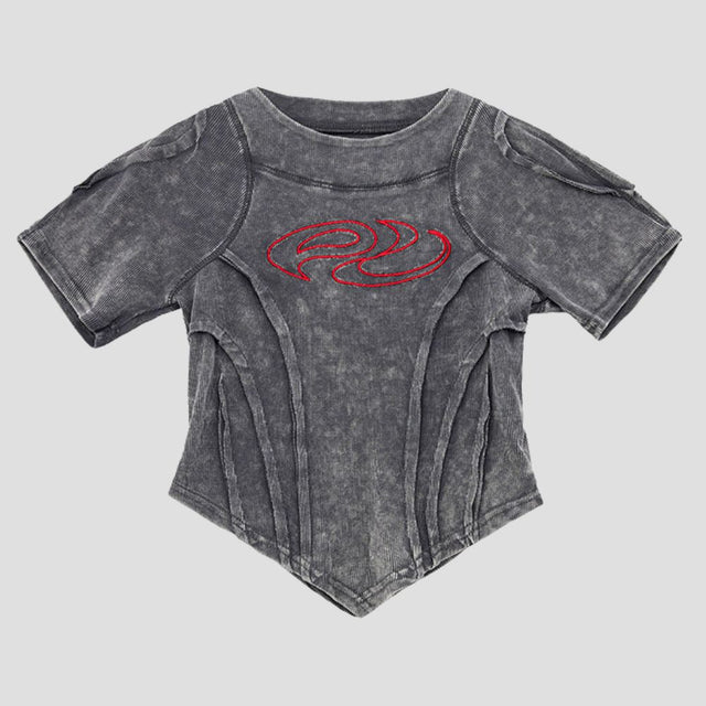 DECONSTRUCTED ARMOR MESH-WASH TEE