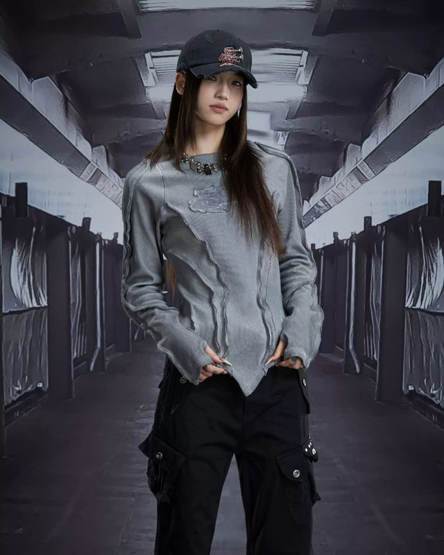 DISTRESSED MUD WASH DENIM EARTH