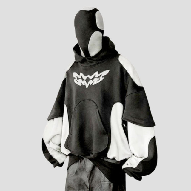 NEO-STRUCTURAL PATCHWORK PULLOVER