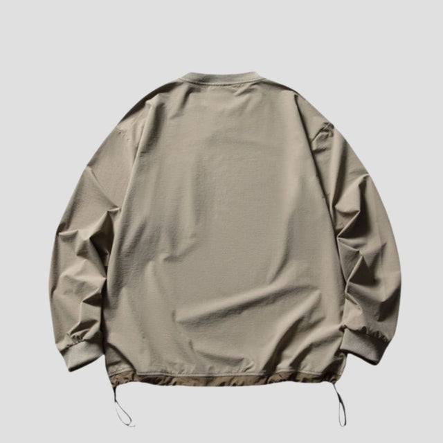 TACTICAL NYLON CREWNECK: OLIVE