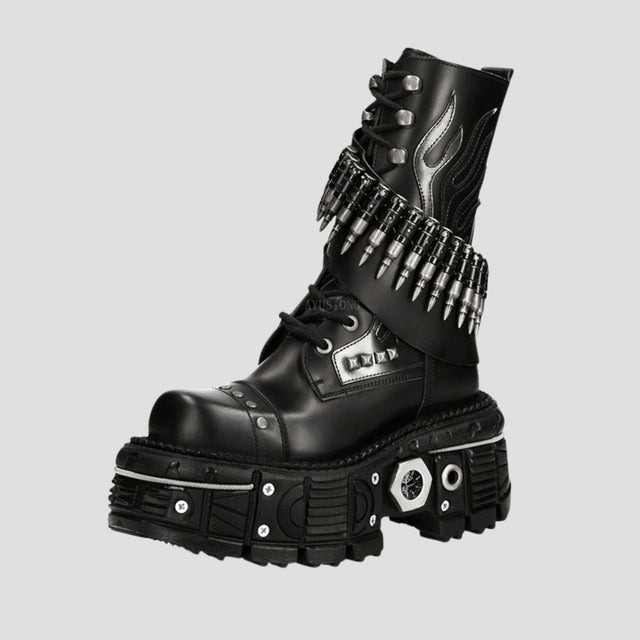 ONYX-BULLET "RENEGADE" PLATFORM BOOTS