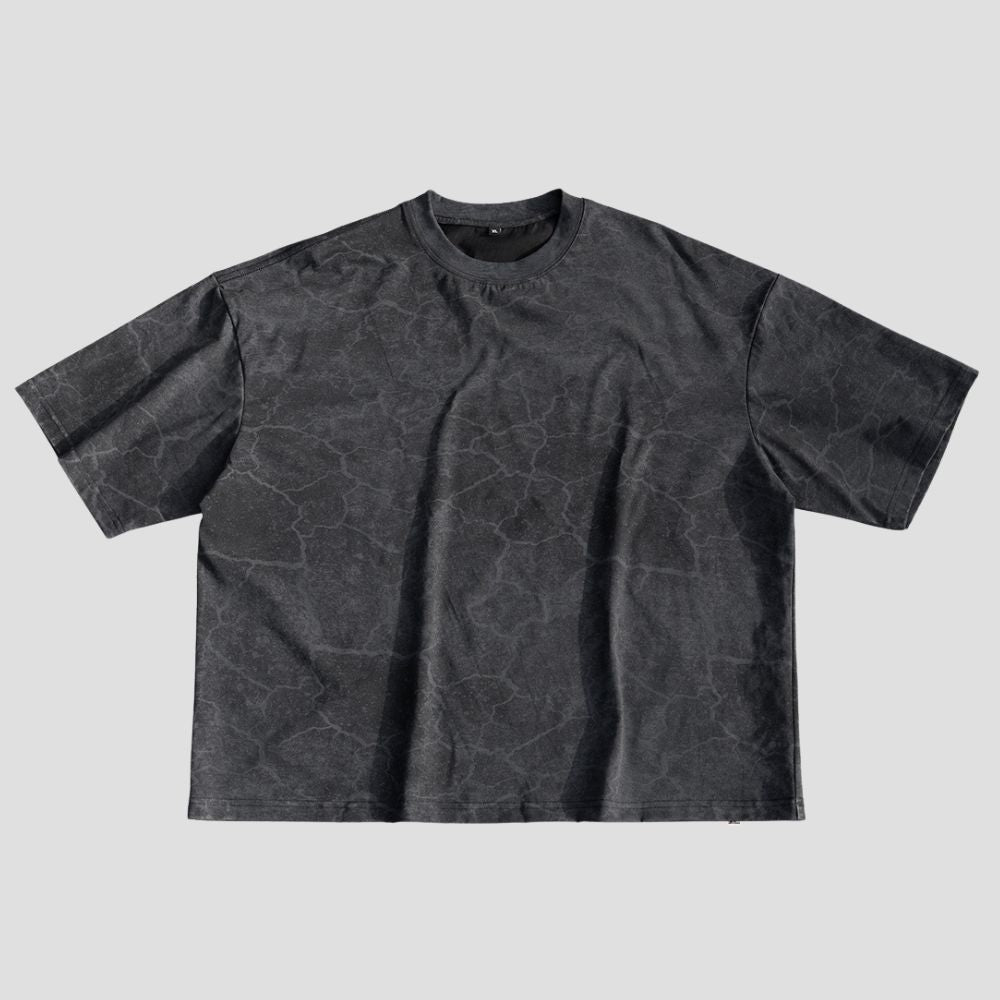 CRACKLE TEXTURE OVERSIZED TEE