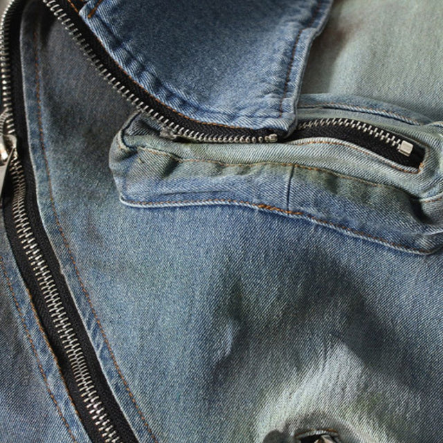 ASYMMETRIC MUD-WASH CARGO ROMPER