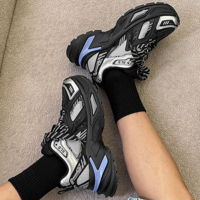 HYBRID TECH CHUNKY SNEAKER GRY