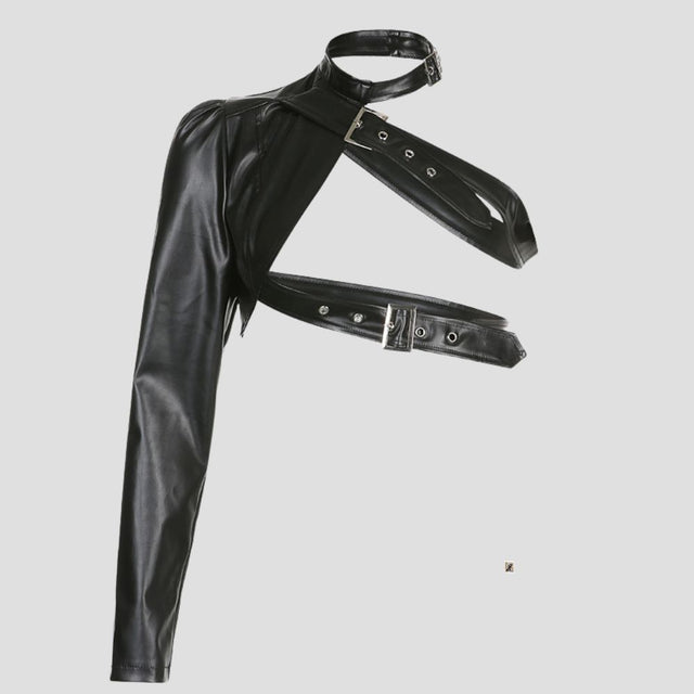 HARDWARE LEATHER ARM-HARNESS BLK