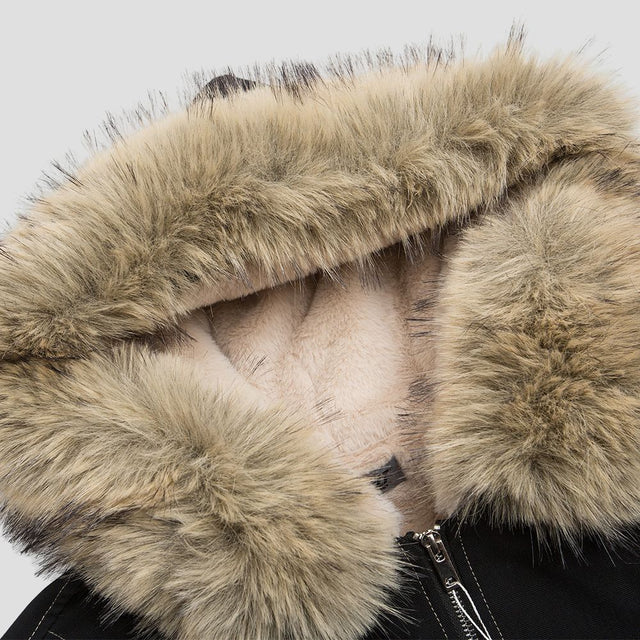 VINTAGE FUR COLLAR WORK JACKET