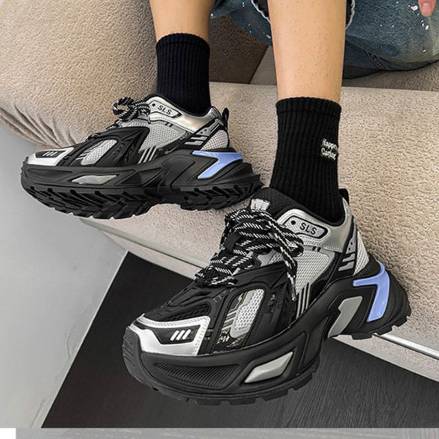 HYBRID TECH CHUNKY SNEAKER GRY