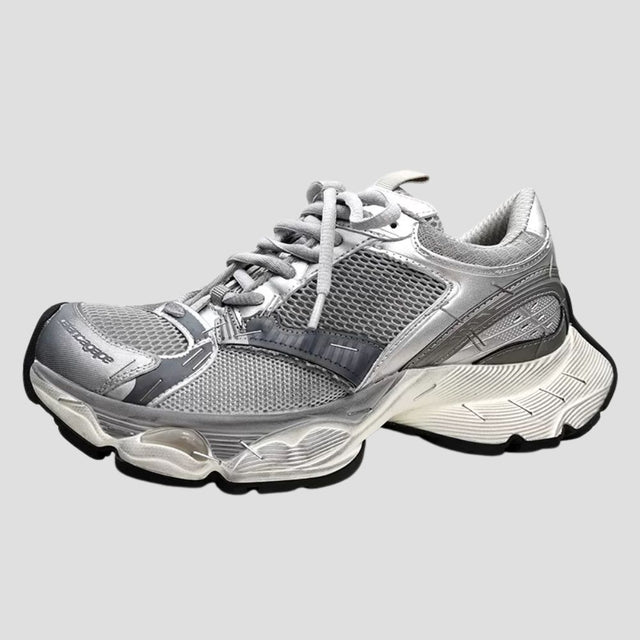 4CM PLATFORM TECH SNEAKER GUNMETAL