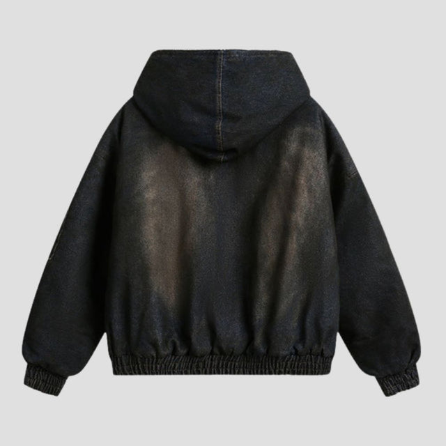 VINTAGE WASHED HOODED JACKET