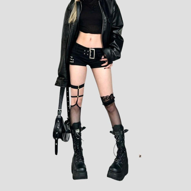 HEAVY-DUTY PUNK PLATFORM BIKER BOOTS