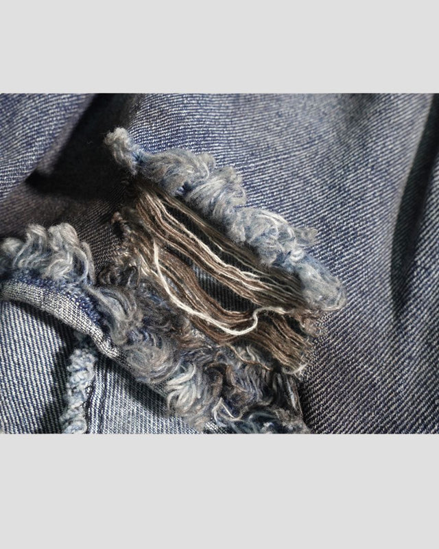 DESTROYED CAMO DENIM