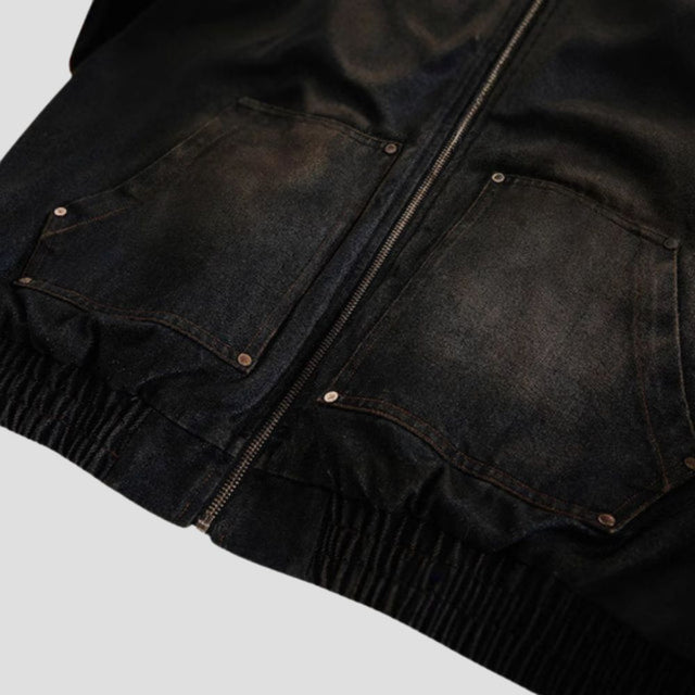 VINTAGE WASHED HOODED JACKET