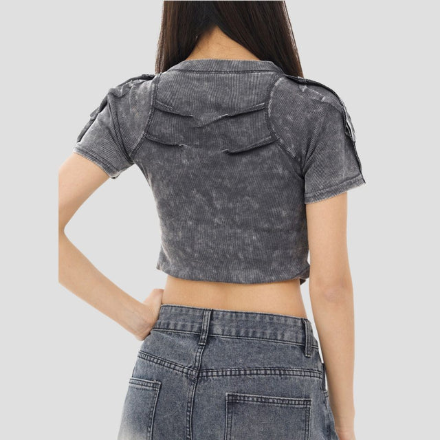 DECONSTRUCTED ARMOR MESH-WASH TEE