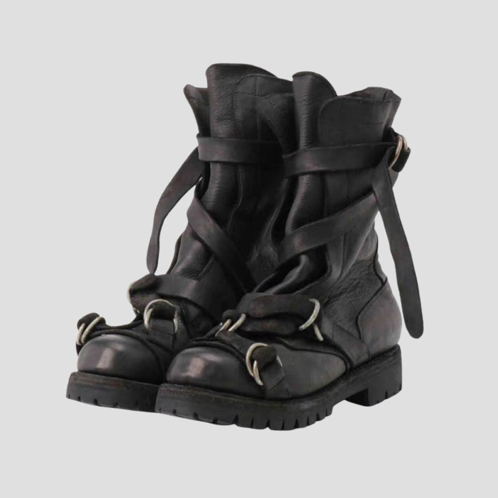 NEO-NOMAD 04 "WANDERER" STRAPPED BOOTS