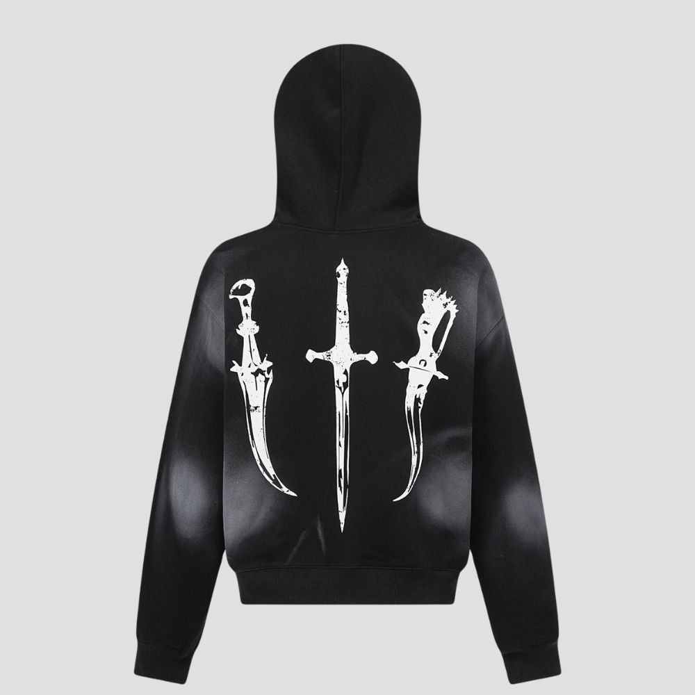 WASTELAND "NOMAD" WASHED FLEECE HOODIE
