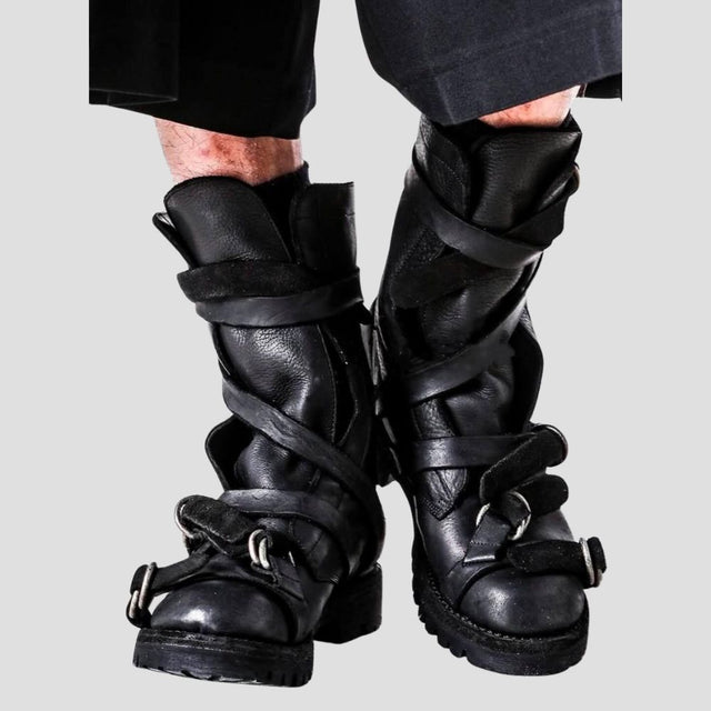 NEO-NOMAD 04 "WANDERER" STRAPPED BOOTS