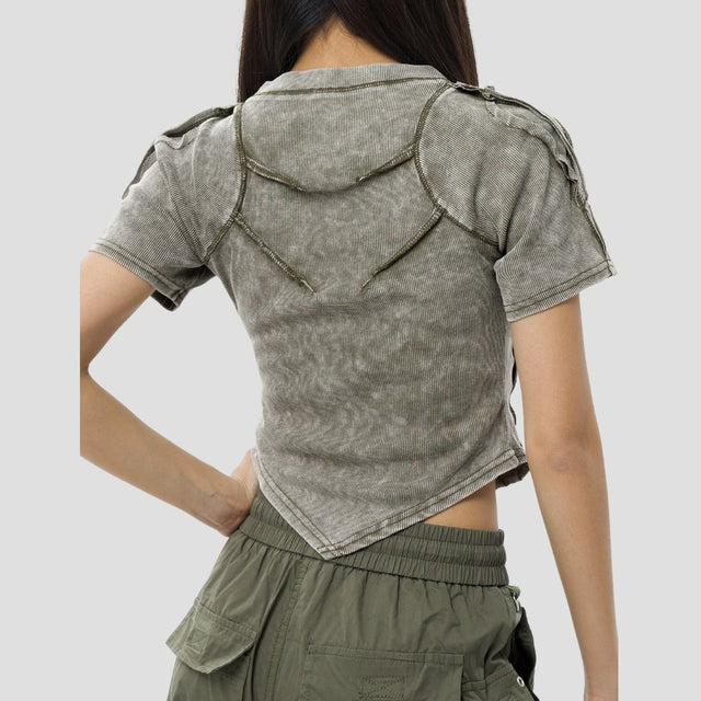 DECONSTRUCTED ARMOR MESH-WASH TEE