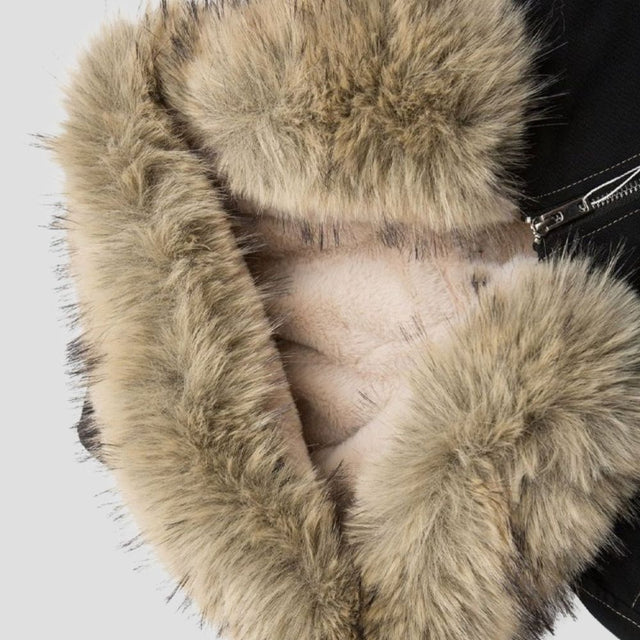 VINTAGE FUR COLLAR WORK JACKET