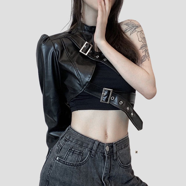 HARDWARE LEATHER ARM-HARNESS BLK