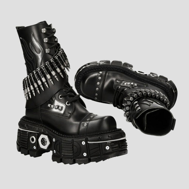 ONYX-BULLET "RENEGADE" PLATFORM BOOTS