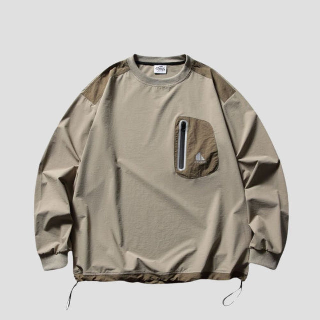 TACTICAL NYLON CREWNECK: OLIVE