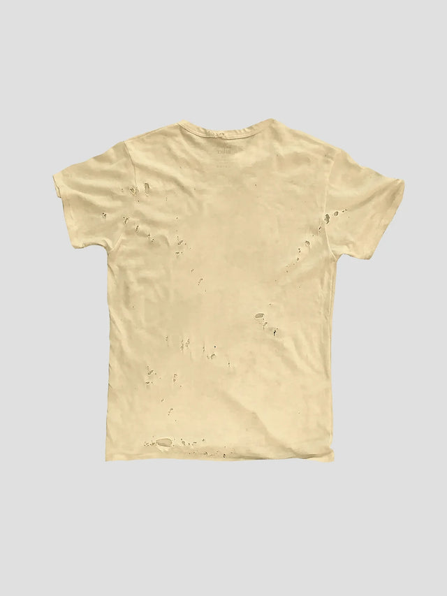 None Unit Seven Star Distressed Tee in apricot product back view