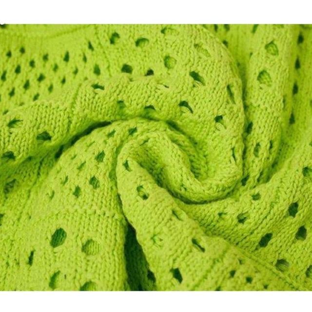 Perforated Knit Dopamine Shirt