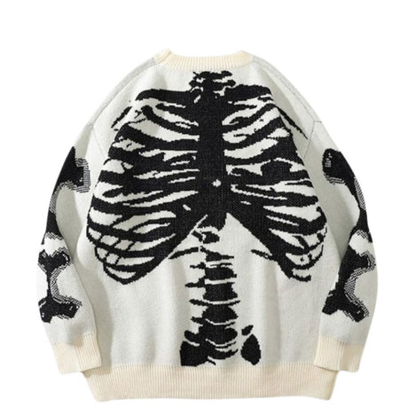 Skull Bone Knit Sweater