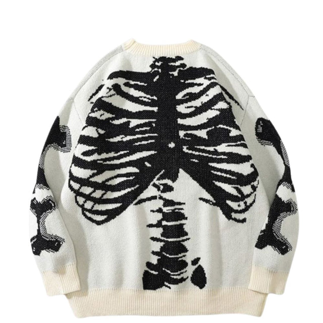 Skull Bone Knit Sweater