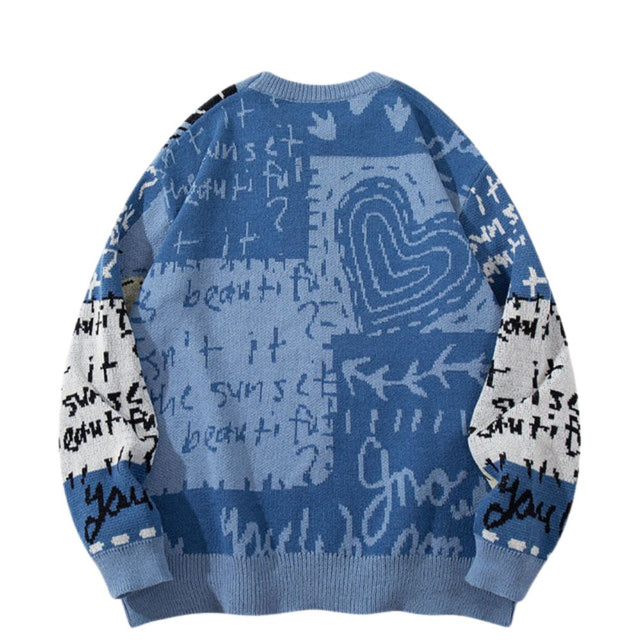 Dinosaur Jacquard Knit Sweater