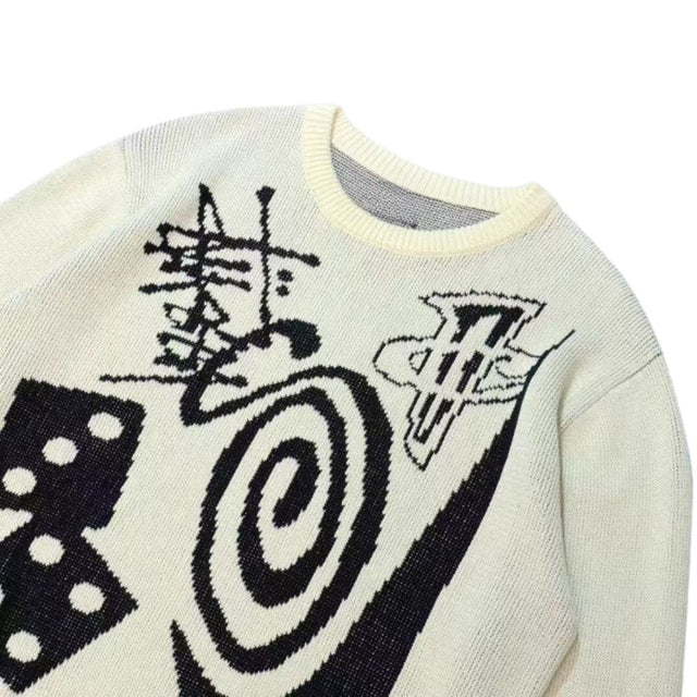 Graffiti Art Knit Sweater
