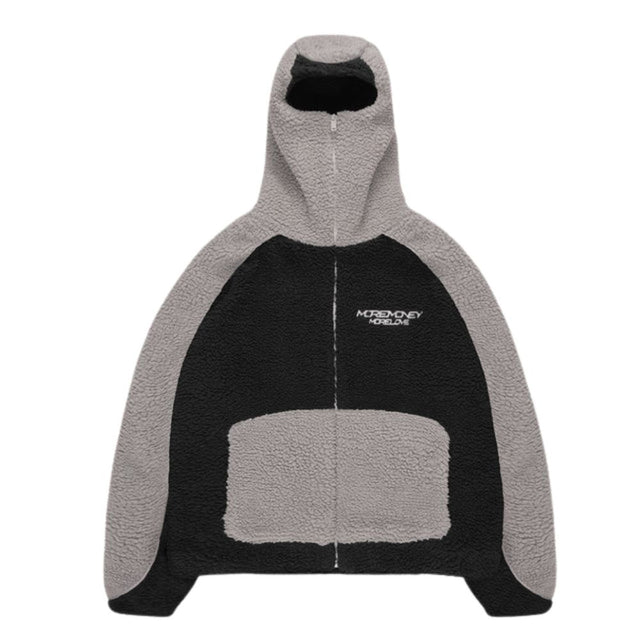 Loose-Fit Casual Sherpa Jacket