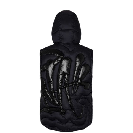 Dark Wave Quilted Hooded Vest