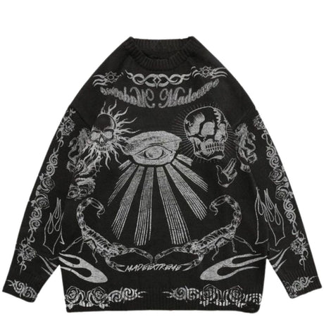 Dark Gothic Graphic Sweater