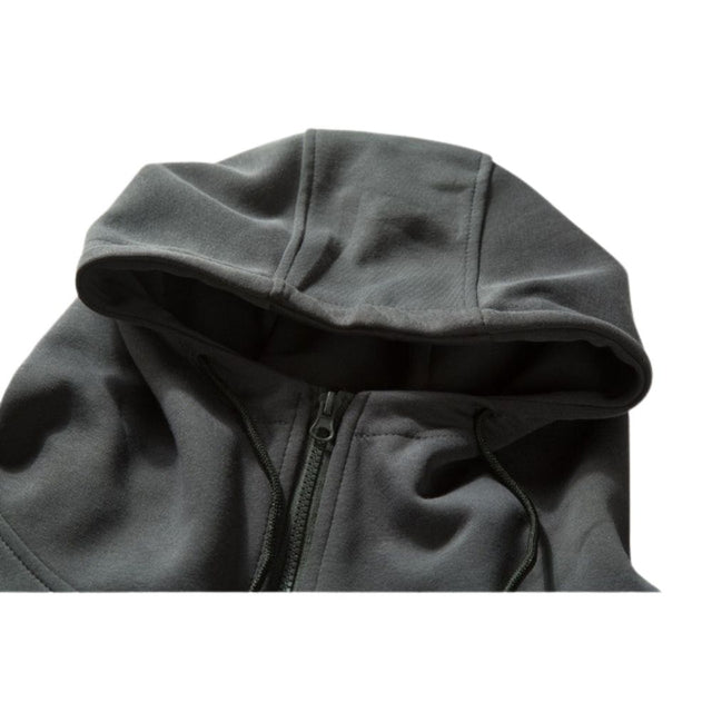 Solid Half-Zip Hoodie