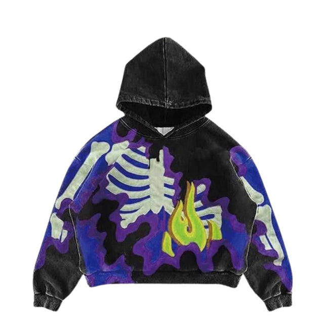 Dark Camo Skeleton Hoodie