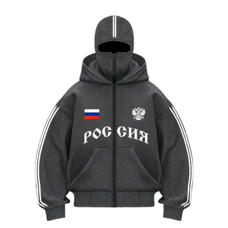 Double-Hood Alphabet Hoodie