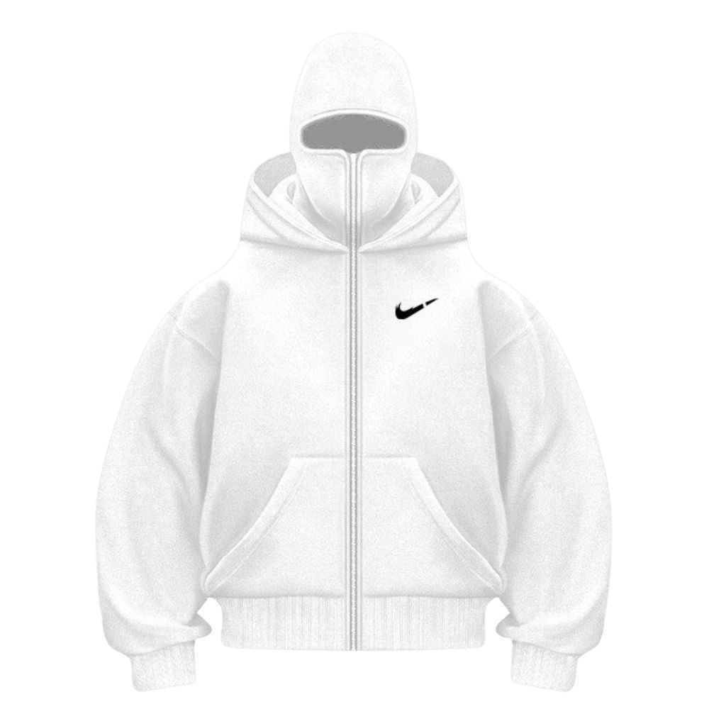 Unique Double-Hood Zipper Hoodie