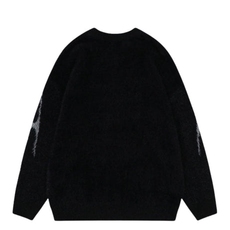 Crewneck Mohair Knit Sweater