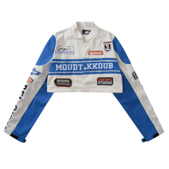 Abnehmbare Strickjacke, bestickte Jacke