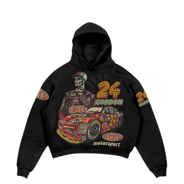 Graffiti Cartoon Graphic Oversized Hoodie