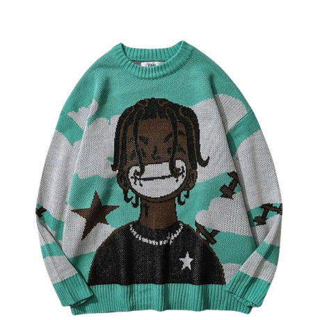 Casual Personality Crewneck Sweater