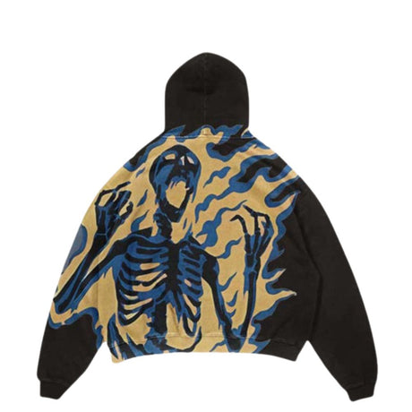 Smoking Skull Graphic Hoodie