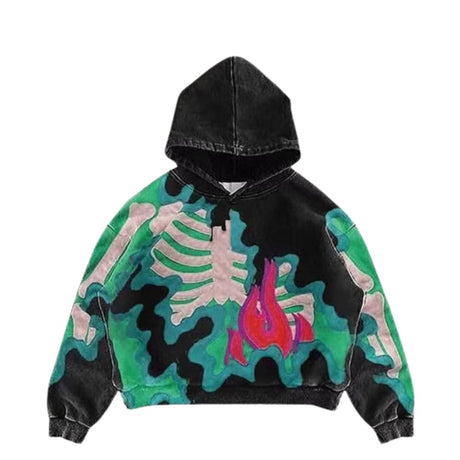 Dark Camo Skeleton Hoodie