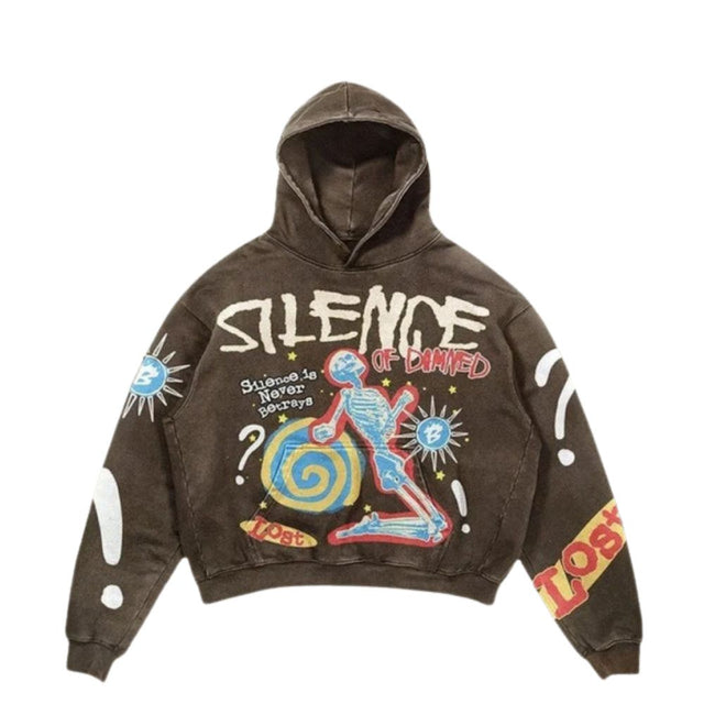 Graffiti Cartoon Graphic Oversized Hoodie