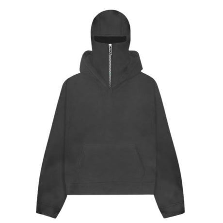 Solid Color Double Hood Hoodie