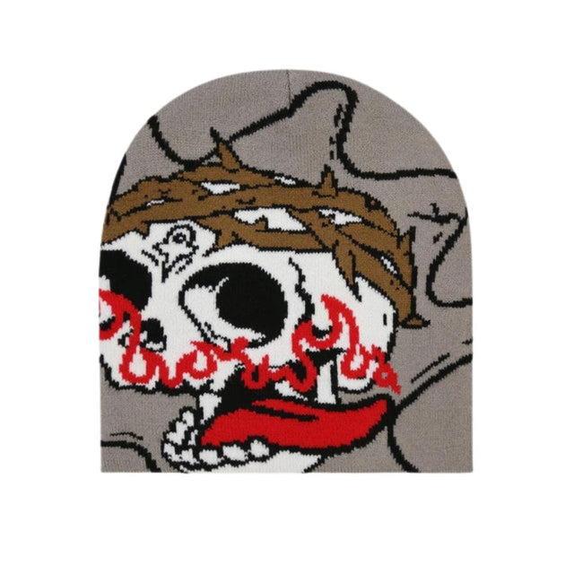 Trendy Cartoon Pattern Knit Beanie