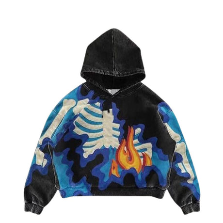 Dark Camo Skeleton Hoodie