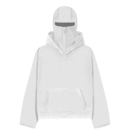 Solid Color Double Hood Hoodie