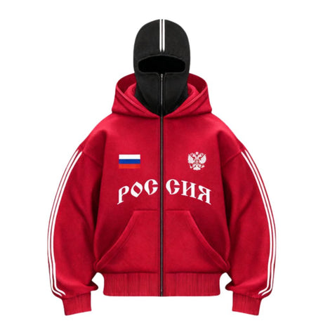 Double-Hood Alphabet Hoodie